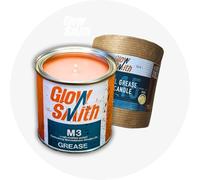 Candles for Men - Small Grease Tin Spiced Orange - Gift for Men, Study Room Décor, Petrolhead Accessory - UK Made by Glowsmith