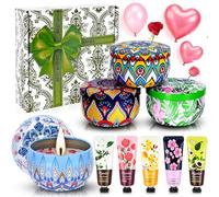 Candles Gifts for Women - Scented Candles Set & Hand Cream Lotion Set (9 Pack),Soy Wax Aromatherapy Candles Ideal for Mother‘s Day Gifts,Birthday, Teacher Appreciation