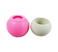 Candles Holder Resin Mold, Plaster Flower Pot Silicone Molds Round Epoxy Casting for DIY-Jewelry Storage Box for Concrete for