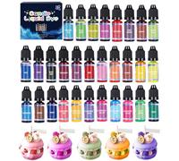 Candles Making Colour - Liquid Candle Dye, Liquid Concentrated Pigment, Epoxy Resin, Candle Colour Dye for Soy Wax, Oil-Based Highly Colouring for Candles Making Wax Melts, 18/24 Colours Available