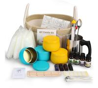 Candles Making Kit for Adult, DIY Scented Candles Gift Set, Candle Craft Supplies Full Starter Set with 800g Soy Wax, Fragrance Oil, Cotton Wicks, Candle Pigment, Wicks Sticker, Tins & More