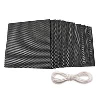 Candles Making Sheet, Beeswax Honeycomb Candle Kit (8×8 in) - 20pcs in Black Color, with Cotton Wicks, Make Ideal Candles for Kids and Adults, Candle Rolling Kit with Beeswax Sheets for Candle Making