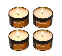 Candles - Pack of 4 with Long Burning Time and Without Fragrance - Long Burning Time in the event of a Power Failure | For Adventure, Travel, Hiking, Fishing, Hunting, Garden, Outdoor
