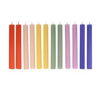 Candles - Set of 12 Multicoloured one size