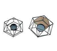 Candlestick, Creative Metal Geometric Candlestick 3D Candle Holder Nordic Style Home Decoration Minimalist Tabletop Ornament