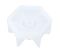 Candlestick Epoxy Casting Hexagon Rod Candlestick Base Silicone Mold for Making Craft Office Home Deco Hexagon Rod Based Silicone Mold Creative Casting