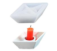 Candlestick Holder Shape - Taper Candle Holder, Versatile Cast Bowl, Excellent for Wedding Centrepieces, Home and Table Decoration, Ensures Robust Demolding, Produce St