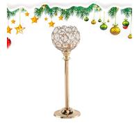 Candlestick Holders - Elegant Vintage Crystal Centerpieces, Taper Candle Stand Wedding Decoration, Sparkling Table Accents, Romantic Glow Ambiance, Candle Holder Decor for Christmas Home