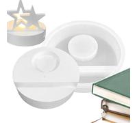 Candlestick Mold - 8.5x8.5cm Creative Double Star Resin Mold, DIY Craft Silicone Casting, Handmade Epoxy Candlestick | Table Ornament Maker for Candle Making Studio Home Craft Projects Creative Fun