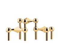 Candlestick set of 3 brass fabric nail SINGLE PIECES