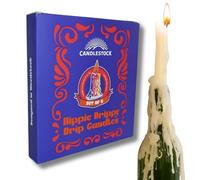 Candlestock Hippie Drippy Drip Candles - Pack of 6 Dripping Taper - Wine Bottle Melting Candles (Ivory)