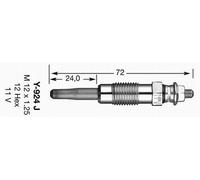 Candlet D-Power 1 Fiat Engines 1.3/1.9 D Lancia (NGK-7906)