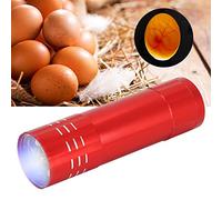 Candling Lamp, Egg Incubator Tester, Egg Candler, Bright Cold Hatching Poultry Accessory for Monitoring Egg Incubator Brooder Hatching Chicken (red)