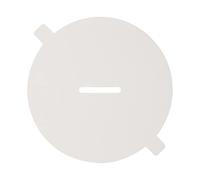 CandMak Candle Dust Covers, 160pcs Blank White Matte Candle Dust Lid with Pull Tab for Candle Making (2.875")