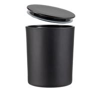 CandMak Candle Jars, 20 Pack 6 OZ Glass Empty Candle Vessels Containers Jars Bulk with Black Lids for Making Candles (Black Matte)