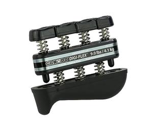 Cando 10-0744 Hand exerciser - finger grip strengthener Digi-Flex, black (very strong), 9lbs