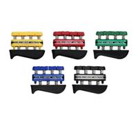 Cando 10-0745Hand exerciser SET - finger grip strengthener Digi-Flex®, SET of 5 pieces (1 per level of difficulty - very easy to very difficult),Yellow thru Black - 5 pc Set