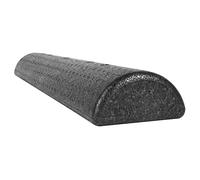 CanDo Foam roller half-round / Fascial roll / Massage roll - Pilates, Physio, Yoga, trigger point, 91 x 15 x 10 cm, black