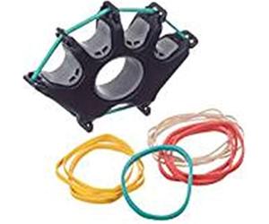 CanDo Hand exerciser - finger strengthener CanDo Digi-Extend, 1 basic unit, 14 resistance bands (very very light to medium)