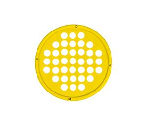 CanDo Power-Web - Hand Grip Trainer. Hand strengthener, diameter 17 cm, yellow (very light)