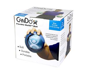 CanDo Small exercise ball - weight ball, blue, 2.5 kg - alternative to dumbbells