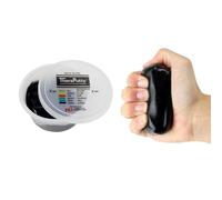 CanDo TheraPutty Antimicrobial - Therapeutic modelling clay - 2 oz - black (very strong)
