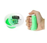 CanDo TheraPutty Antimicrobial - Therapeutic modelling clay - 2 oz - green (medium), 56 g