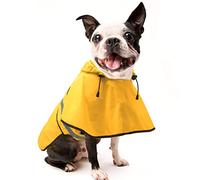 Candofly Dog Raincoat Hooded Poncho - Adjustable Waterproof Dog Rain Jacket Lightweight Reflective Dog Rain Coat Pet Slicker for Small Medium Large Dogs (Yellow, Small)