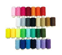 Candora Sewing Thread Coil 250 Yards Each Polyester Purpose for Hand and Machine Sewing (30 Colors)