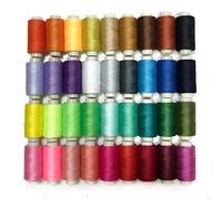 Candora Sewing Thread Coil 250 Yards Each Polyester Purpose for Hand and Machine Sewing (36 Colors)