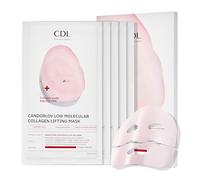CANDORLOV Overnight Collagen Lifting Gel Mask, Pack of 5, Korean Face Lifting Deep Hydrogel Mask for Glass Skin, Anti-Ageing with PDRN (Salmon DNA), Hyaluronic Acid for Elasticity, Firmness