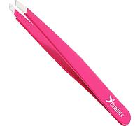 Candure Tweezers Professional Slanted Eyebrow Tweezer for Facial Hair Women & Men Stainless Steel Precision Tweezers for Plucking,Shaping,Brow,Chin & Ingrown Hair 1pc