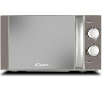 Candy 20 litre, 700w manual control, solo small microwave, 6 power levels, defrost function, countdown timer, audible end of program alarm- Silver- CMW20MSS-DX