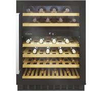 Candy 46 Bottle Dual Zone Wine Cooler - Black CCVB60DUK/N