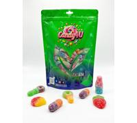 Candy 4U Sour Shockwave Vegan Sweet Mix | Assorted Fizzy, Fruity & Chewy Vegan Sweets | Plant Based Pick & Mix Candy Gift Box | 1 kg Signature Pouch