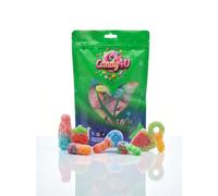 Candy 4U Sour Shockwave Vegan Sweet Mix | Assorted Fizzy, Fruity & Chewy Vegan Sweets | Plant Based Pick & Mix Candy Gift Box | 300 Gram