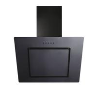 Candy 60cm Angled Glass Cooker Hood - Black
