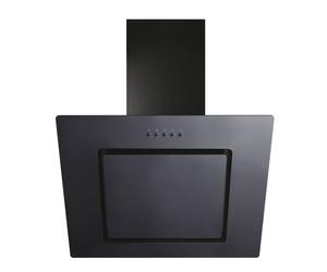 Candy 60cm Angled Glass Cooker Hood - Black