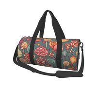 Candy and Lollipops Round Travel Duffel Bag - Large Capacity Durable Carry-On Bag for Vacation, Gym, Short Trips
