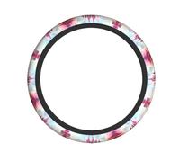 Candy and Magic Pattern Steering Wheel Cover 15 inches, Universal for All Seasons, Highly Elastic and Easy to Install