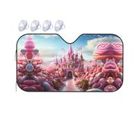 Candy and Magic Small Car Windshield Sunshade - Quick Cooling in The car in Summer, Portable Storage Sunshade
