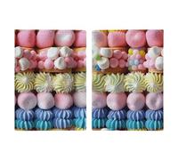 Candy And Marshmallows Printed Passport Cover Case Passport Holder For Travel Passport Cards Protector Travel Covers Wallet Case RFID Blocking Leather Card Case for Women Men, Candy And Marshmallows,