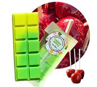 Candy Apple Soy Wax Melts - Handmade in London | Strong, Long-Lasting Scent | Vegan | Sweet Caramel Home Fragrance, 45g Gift Bar