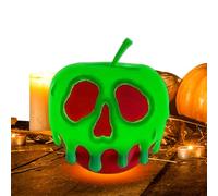 Candy Apples Light - 3D Printed Glowing Halloween Decor with Eerie Skull Drip | Spooky Seasonal Nightlight Decoration for Shelf Table Bedroom Desk Haunted House Party Kitchen