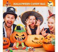 Candy Bags for Halloween - Holiday Tote for Snacks,Reusable Non-Woven Fabric Candy Tote for Haunted House Toy Family Gatherings School Events Night Parades Children
