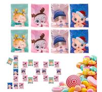 Candy Bags | Pack of 100 Packaging Bags with Cat Pattern - Resealable Gift Bags for Parties | For Birthday Wedding New Year Family Reunion Celebrations and Holiday