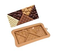 Candy Bar Mold - Non-Stick Flexible Silicone Chocolate Mould | 18cm Food Grade Mold, Chocolate Making Molds for DIY Protein Bars, Snacks, Desserts, Christmas Treats, and Soap