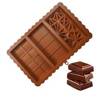 Candy Bar Mold | Reusable Thick Rectangular DIY Mould,Large Stuffed Chocolate Mold | for Men Stuffed Bar Filling Homemade Making DIY Bakery Confectionery Holiday Party Snack Preparation