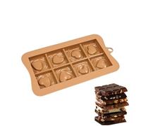 Candy Bar Molds,Food Grade Flexible Easy Release Mould,Chocolate Silicone Molds | for Snacks Desserts Protein Energy DIY Handmade Christmas Soap