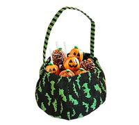 Candy Basket - Bat Trick Or Treat Tote | Festival Goodie Holder - Halloween Cosplay Theme, Outdoor Holiday Setup Family Night Fun Kids Adventure Carry Bag Spooky Photo Prop Decorative Home Accessory